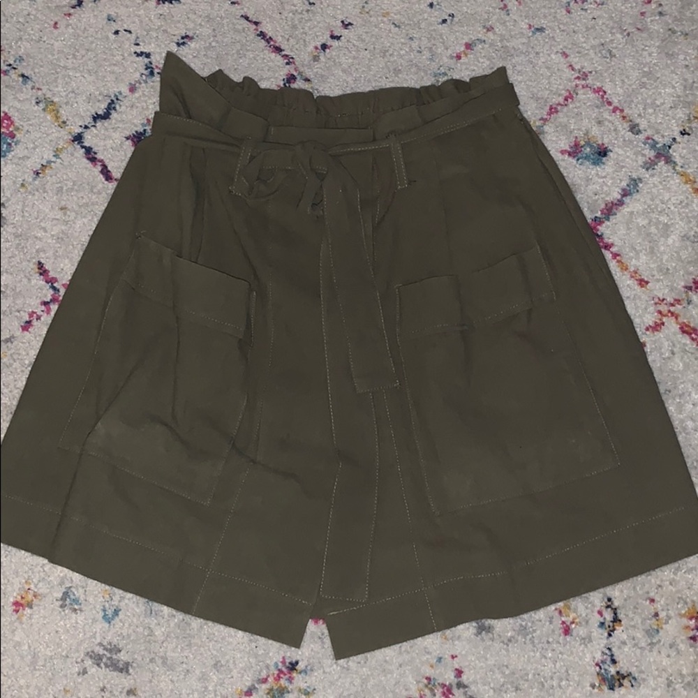 Army Green Tie Skirt Women’s size medium